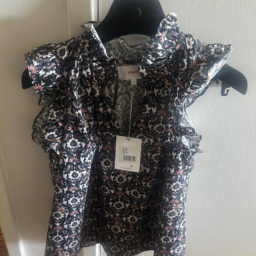 NWT Xirena Bex Top Gray Bird XS